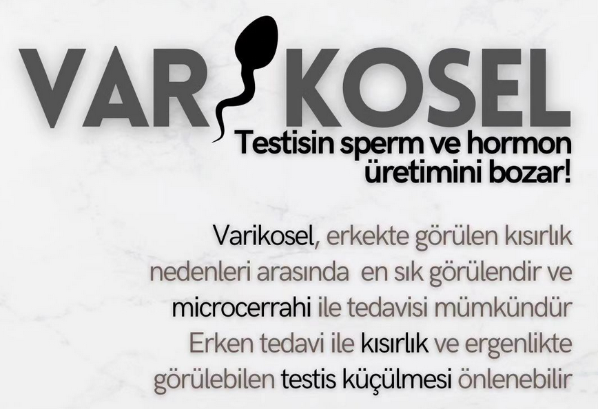 Varikosel testis ve sperm üretimini bozar!